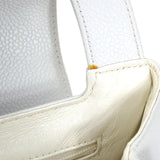 CHANEL 1997-1999 Handbag White Caviar