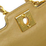 CHANEL 1991-1994 Vertical Border Flap Mini Beige Lambskin