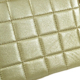 CHANEL 2001-2003 Choco Bar East West Gold Lambskin