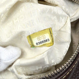CHANEL 2003-2004 Brown Caviar Embossed Logo Shoulder Bag