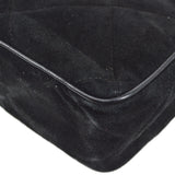 CHANEL 1986-1988 Diamond Camera Bag Mini Black Suede