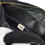 CHANEL 1986-1988 Diamond Camera Bag Mini Black Suede
