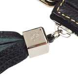 CHANEL 2003-2004 Black Caviar Embossed Logo Hobo Bag