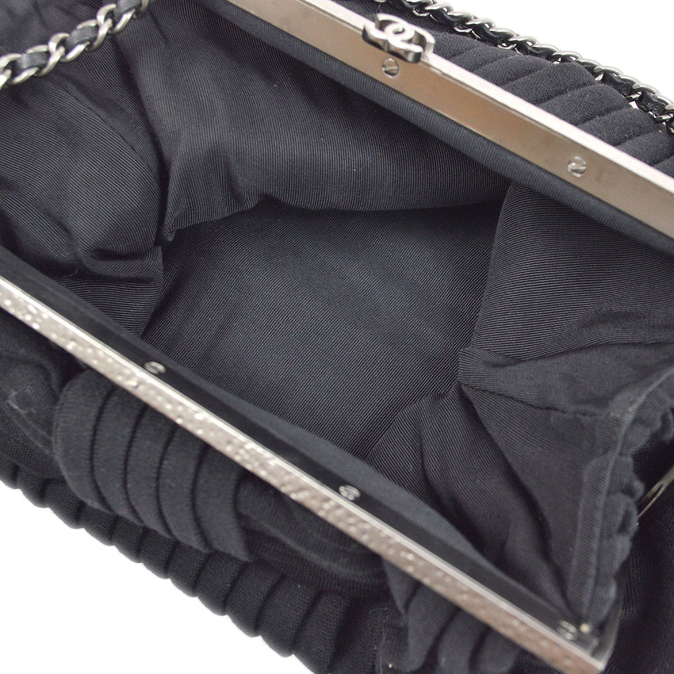 CHANEL 2006-2008 Black Evening Bag