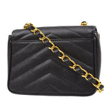 CHANEL 1994-1996 Chevron Letter Flap Bag