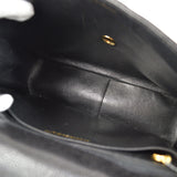 CHANEL 1994-1996 Big CC Straight Flap Bag Medium Black Caviar