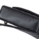 CHANEL 1994 Belt Bum Bag Black Lambskin #75
