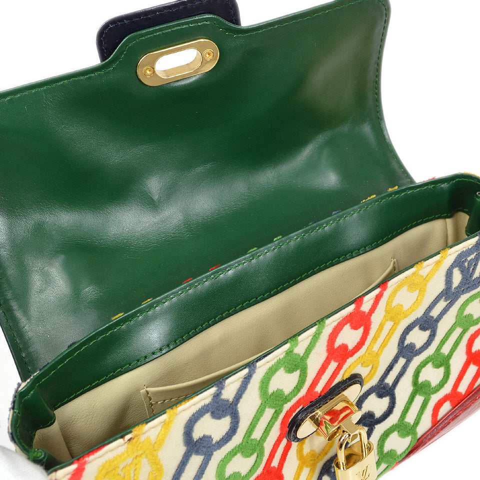 LOUIS VUITTON * 2006 Monogram Dolly Velvet Chains Pochette
