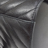CHANEL 1996-1997 Black Caviar Chevron Vanity Handbag