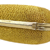 CHANEL 1998 Woven Evening Bag Gold