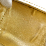 CHANEL 1998 Woven Evening Bag Gold