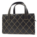 CHANEL 2004 Black Calfskin Wild Stitch Handbag