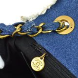 CHANEL * 1991-1994 Straight Flap Maxi Denim