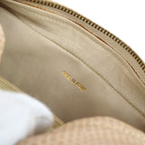 CHANEL * 1986-1988 Beige Lizard Diamond Camera Bag Mini