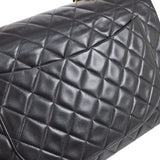 CHANEL 1995 Black Lambskin Classic Flap Maxi
