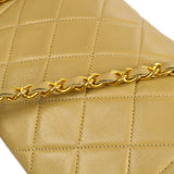 CHANEL 1989-1991 Beige Lambskin Diana Flap Small