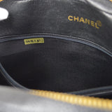 CHANEL 1994-1996 Vertical Letter Flap Jumbo Black Caviar