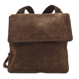 CHANEL 1997-1999 Brown Suede Logo Shoulder Bag