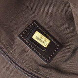 CHANEL 1997-1999 Brown Suede Logo Shoulder Bag