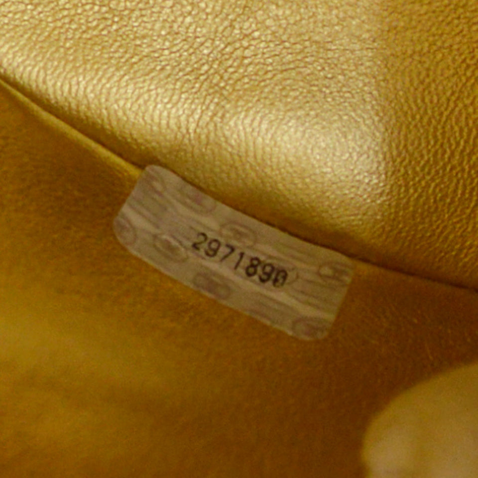 CHANEL 1991-1994 DUMA Backpack Medium Gold Lambskin 34093