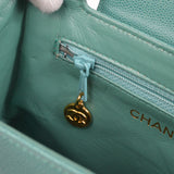 CHANEL 1998 Blue Caviar Handbag Small