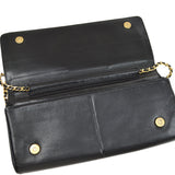CHANEL 2001 Eagle Evening Bag Black Lambskin