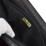 CHANEL 2001 Eagle Evening Bag Black Lambskin