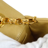 CHANEL 1997-1999 Round Flap Mini Beige Lambskin