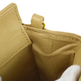 CHANEL 1989-1991 Beige Lambskin handbag mini