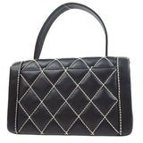 CHANEL 2004-2005 Black Calfskin Wild Stitch Handbag