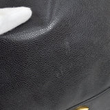 CHANEL 1990s Triple CC Drawstring Bag Black Caviar