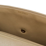 CHANEL * 1994-1996 Straight Flap Jumbo Vertical Brown Caviar