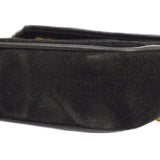 CHANEL 1989-1991 Diamond Shoulder Bag Mini Black Suede