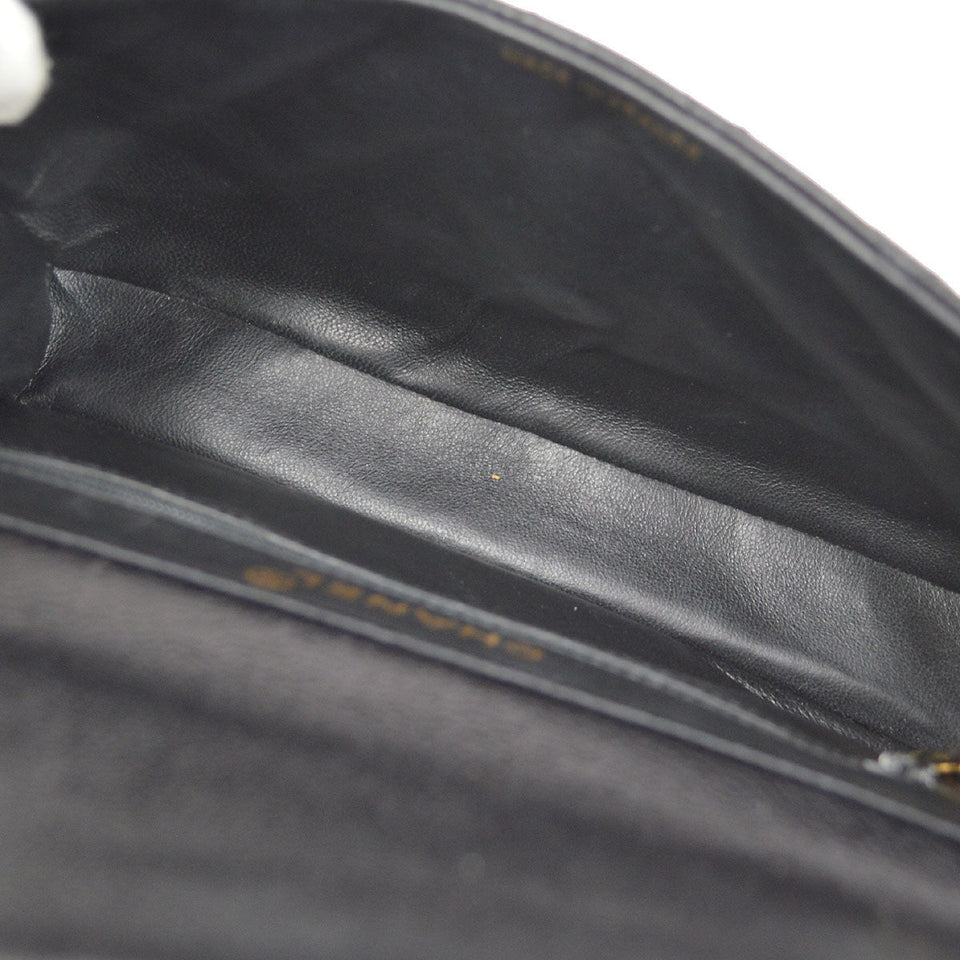 CHANEL 1996-1997 Both Side Classic Flap Small Black Caviar