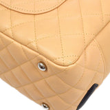 CHANEL 2004-2005 Cambon Ligne Bowling Bag Beige Calfskin