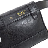 CHANEL 1991-1994 Triple CC Belt Bag Black Caviar #75