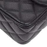 CHANEL 1994-1996 Big CC Straight Flap medium Black Caviar