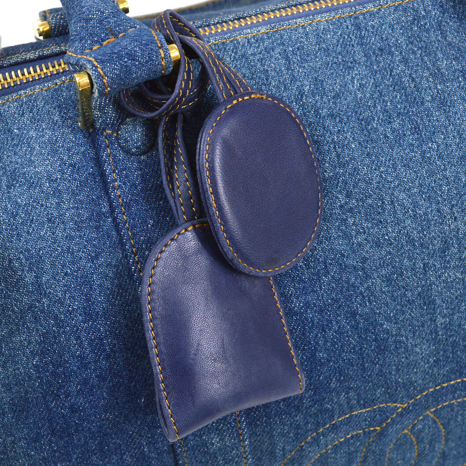 CHANEL 1996-1997 2way Boston 35 Denim