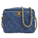 CHANEL 1998 Pocket Camera Bag Mini Denim