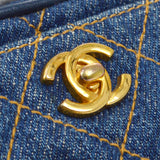 CHANEL 1998 Pocket Camera Bag Mini Denim
