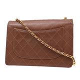 CHANEL 1998 Classic Flap Jumbo Sellier Brown Caviar