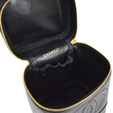 CHANEL 1994-1996 Timeless Vanity Handbag Black Caviar
