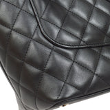 CHANEL 2004-2005 Cambon Ligne Tote Bag Black Calfskin