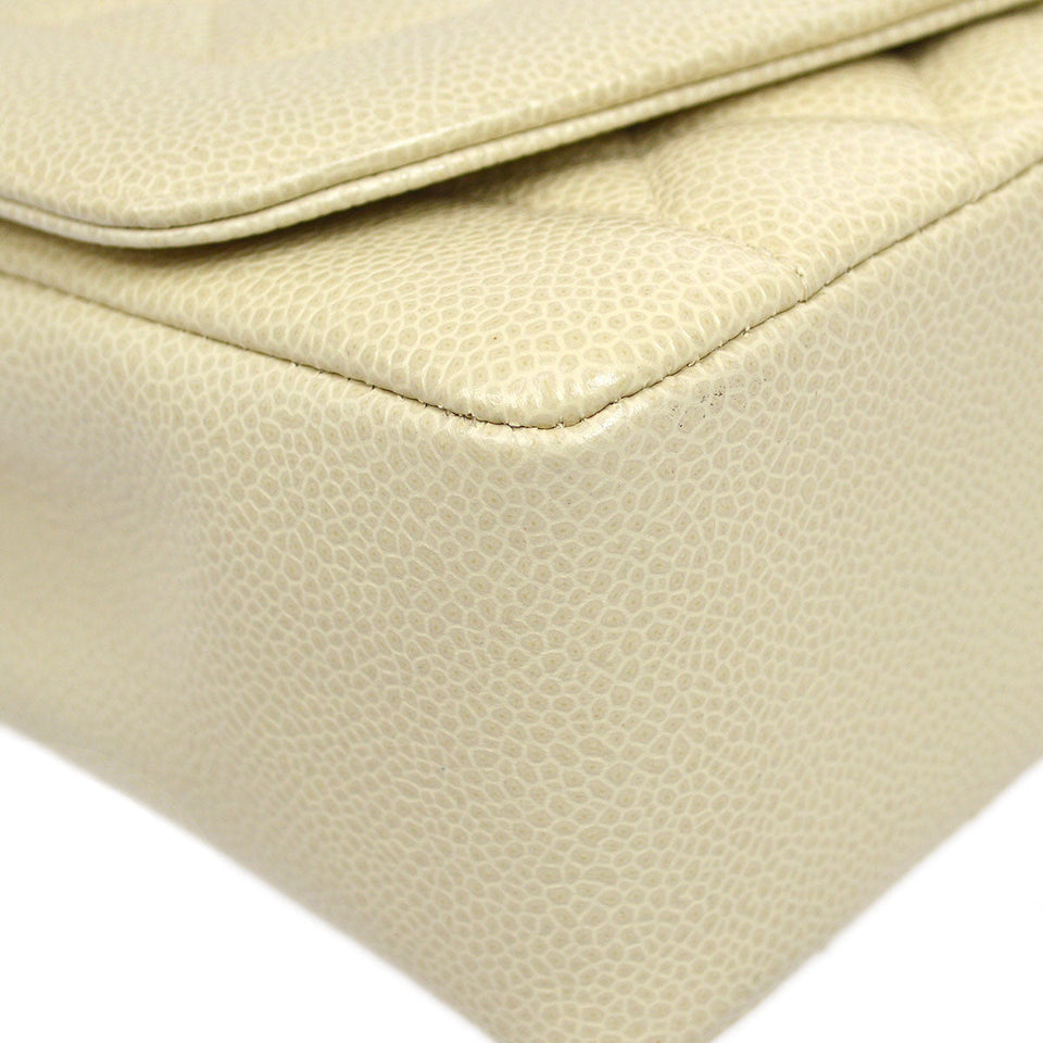 CHANEL * 1994-1996 Diana Flap Medium Ivory Caviar