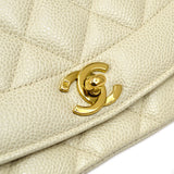 CHANEL * 1994-1996 Diana Flap Medium Ivory Caviar