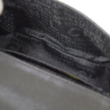 CHANEL 2003-2004 Camellia Choco Bar Shoulder Bag Mini Black Lambskin