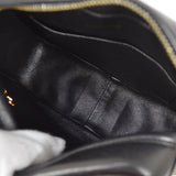 CHANEL 1991-1994 Chevron Pocket Camera Bag Mini Black Lambskin