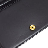 CHANEL * 1986-1988 Pushlock Full Flap Small Black Lambskin