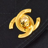 CHANEL 1991-1994 Diana Flap Mini Black Satin