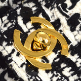 CHANEL * 1991-1994 Classic Flap Handbag Micro Tweed